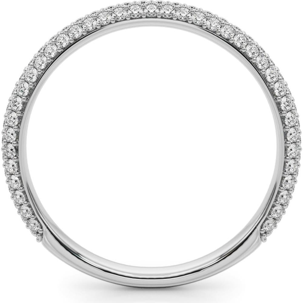 14K White Gold 0.50 Carat Lab Diamond Fashion Band - Size 7 by Robinson's Jewelers