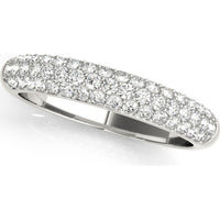 14K White Gold 0.50 Carat Total Weight Lab-Grown Diamond Wedding Band - Size 7 by Robinson's Jewelers