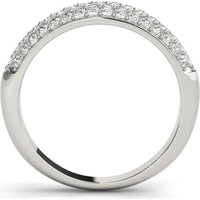 14K White Gold 0.50 Carat Total Weight Lab-Grown Diamond Wedding Band - Size 7 by Robinson's Jewelers