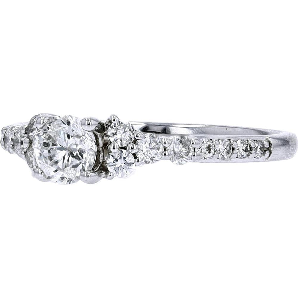 14K White Gold 0.75 Carat Diamond Engagement Ring