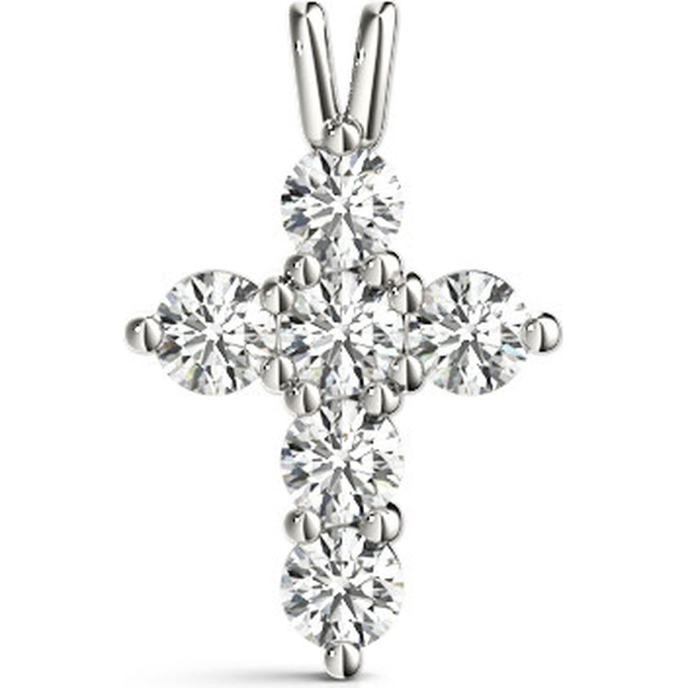 14K White Gold 0.75 Carat Lab Diamond Necklace - Timeless Elegance by Robinson's Jewelers
