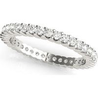14K White Gold 0.75 Carat Lab Diamond Wedding Band Eternity Ring - Size 6 by Robinson's Jewelers