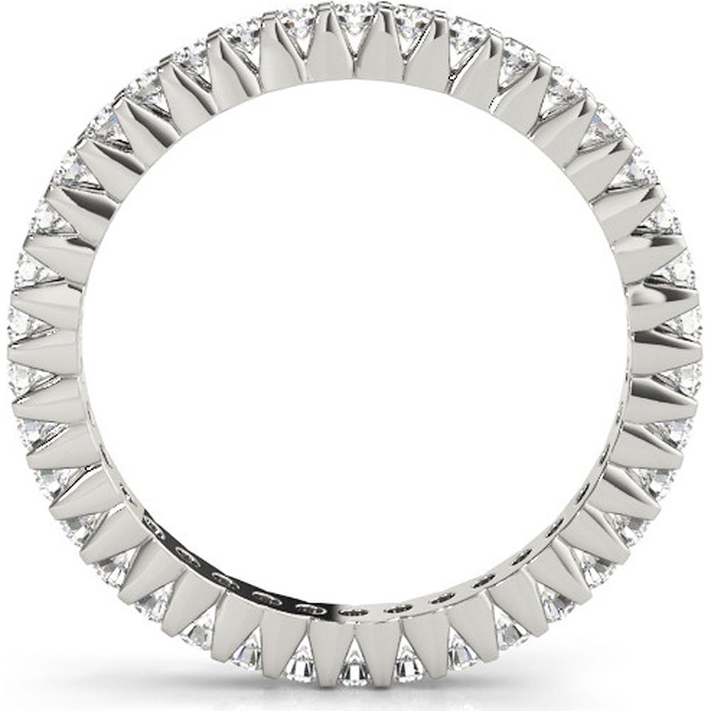 14K White Gold 0.75 Carat Lab Diamond Wedding Band Eternity Ring - Size 6 by Robinson's Jewelers