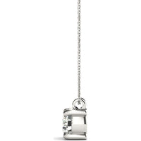14K White Gold 0.75 Carat Total Weight Lab Diamond Solitaire Pendant by Robinson's Jewelers