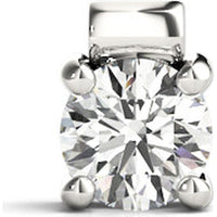 14K White Gold 0.75 Carat Total Weight Lab Diamond Solitaire Pendant by Robinson's Jewelers