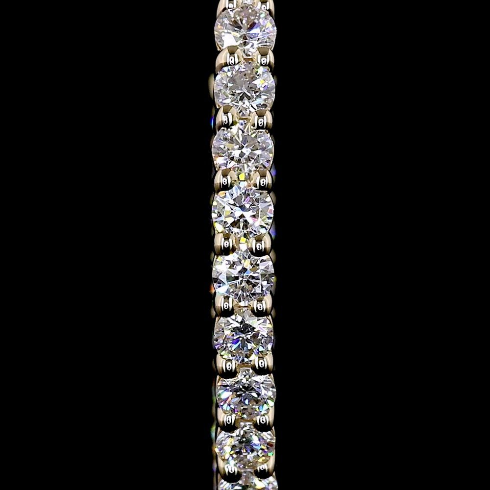 14K White Gold 0.96 Carats Total Weight Huggie Earrings with Round Brilliant Lab Diamonds and Prong Setting (E-F Color, VS1 Clarity) - Covaloro Fine Jewelry