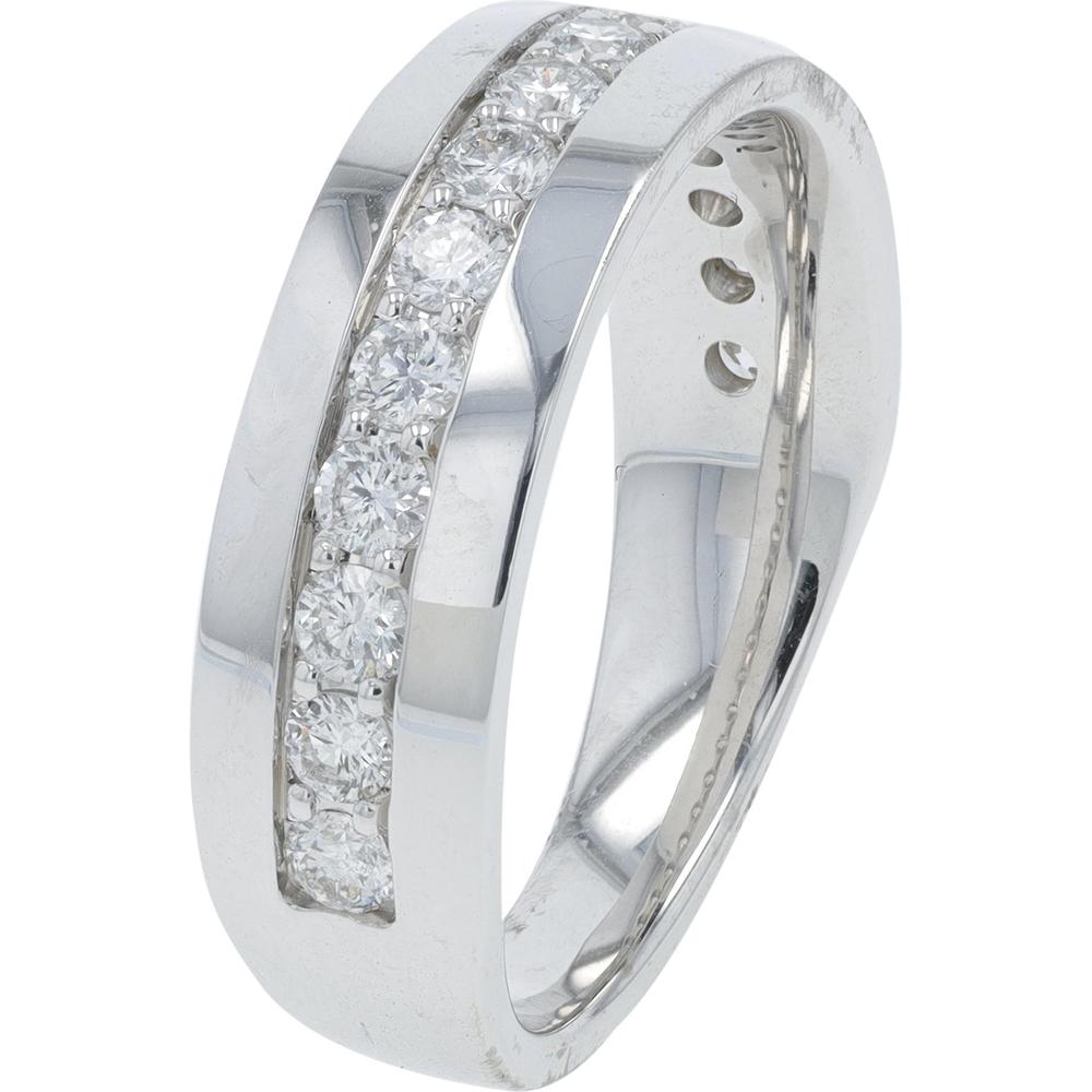 14K White Gold 1.00 Carat Diamond Channel-Set Men's Band by EFFY