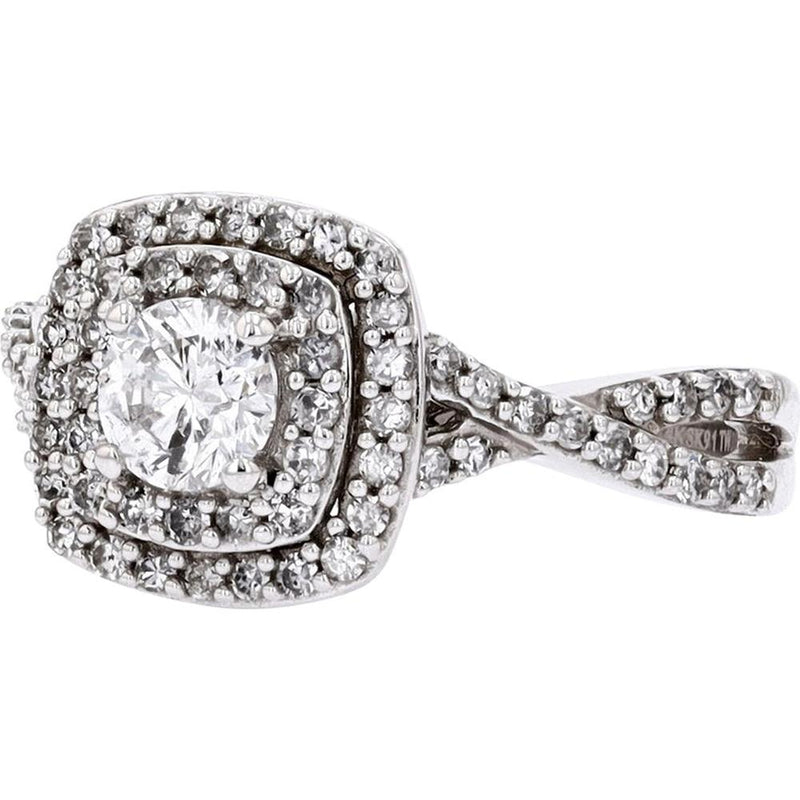 14K White Gold 1.00 Carat Diamond Engagement Ring