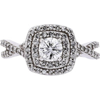 14K White Gold 1.00 Carat Diamond Engagement Ring