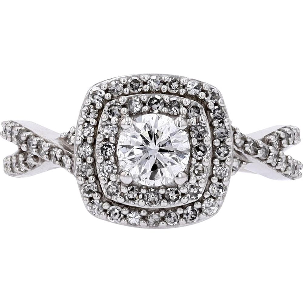 14K White Gold 1.00 Carat Diamond Engagement Ring