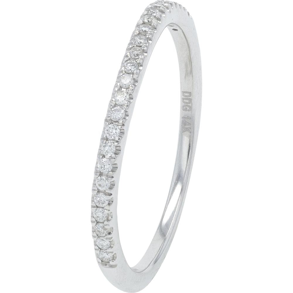 14K White Gold 1.00 Carat Total Diamond Bridal Set with Halo and Pavé Split Shank - Round Diamonds