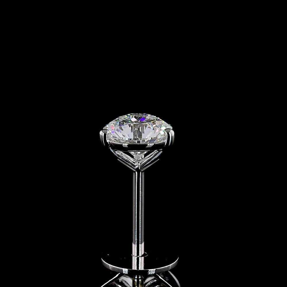 14K White Gold 1.01 Carat Total Weight Round Brilliant Cut Lab Diamond Stud Earrings with E-F VS2 Quality - Covaloro Fine Jewelry