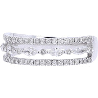 14K White Gold 1/2 Carat Diamond Ring - Timeless Elegance