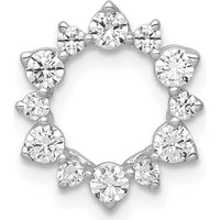 14K White Gold 1/2 Carat Round Diamond Earrings - 12 Stones Total Diamond Weight by Monteluci Fine Jewelry