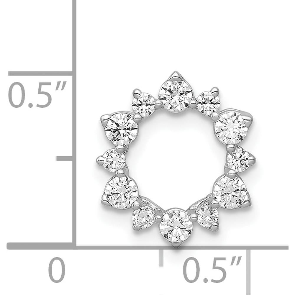 14K White Gold 1/2 Carat Round Diamond Earrings - 12 Stones Total Diamond Weight by Monteluci Fine Jewelry