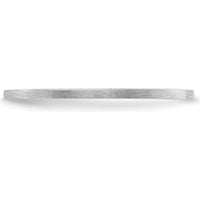 14K White Gold 1.2mm Flat Satin Stackable Band - Size 6 by 0