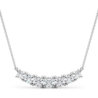 14K White Gold 1.33 Carat Lab Diamond Necklace by Robinson's Jewelers
