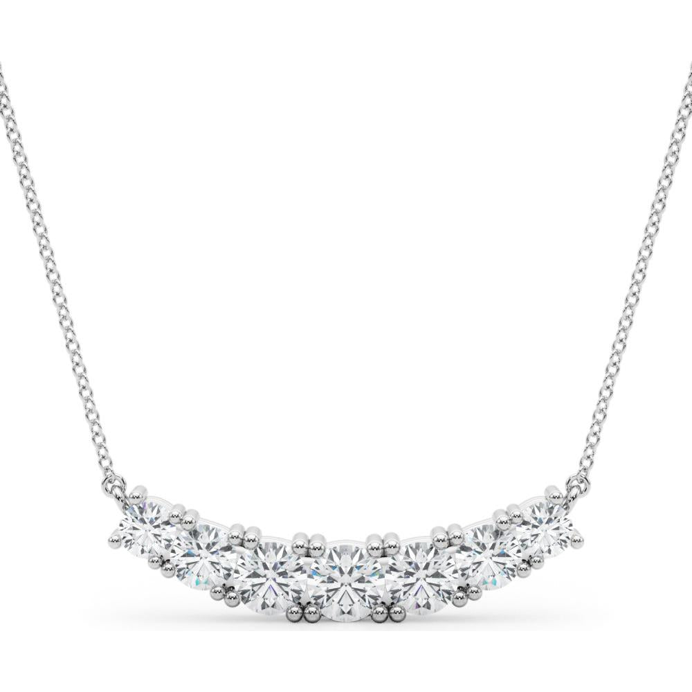 14K White Gold 1.33 Carat Lab Diamond Necklace by Robinson's Jewelers