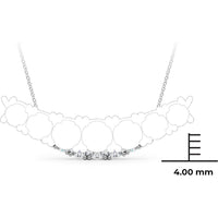 14K White Gold 1.33 Carat Lab Diamond Necklace by Robinson's Jewelers