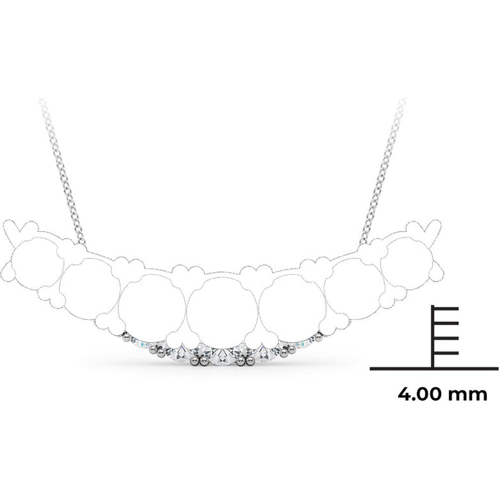 14K White Gold 1.33 Carat Lab Diamond Necklace by Robinson's Jewelers