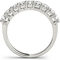 14K White Gold 1.33 Carat Total Weight Lab Diamond Wedding Band - Size 6 - Size 6 by Robinson's Jewelers