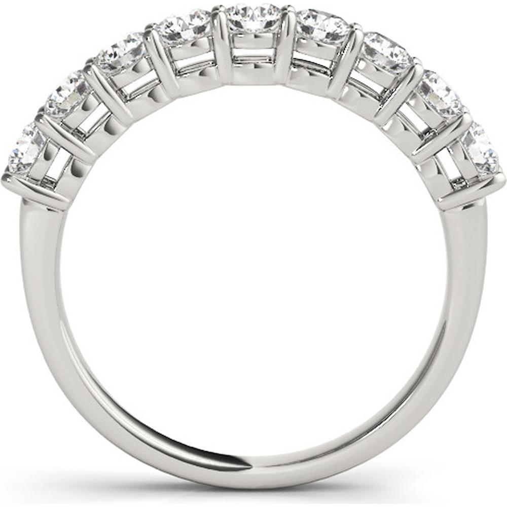14K White Gold 1.33 Carat Total Weight Lab Diamond Wedding Band - Size 6 - Size 6 by Robinson's Jewelers