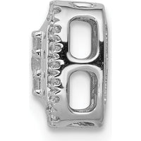 14K White Gold 1/4 Carat Diamond Square Halo Cluster Pendant with Round and Square Diamonds by Monteluci Fine Jewelry