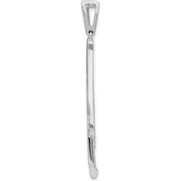 14K White Gold 1/4 Carat Graduated Diamond Fancy Dangle Pendant - 1/4 Carat Total Diamond Weight by Monteluci Fine Jewelry