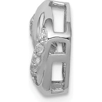 14K White Gold 1/4 Carat Round Diamond Moving Twisted Square Ring - 0.15 Carat Total Diamond Weight by Monteluci Fine Jewelry