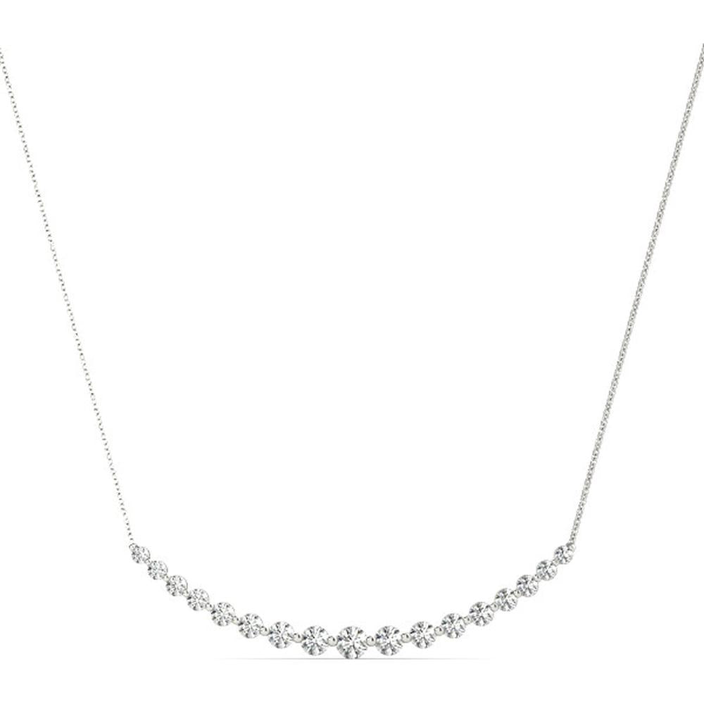 14K White Gold 1.5 Carat Lab Diamond Fashion Pendant by Robinson's Jewelers