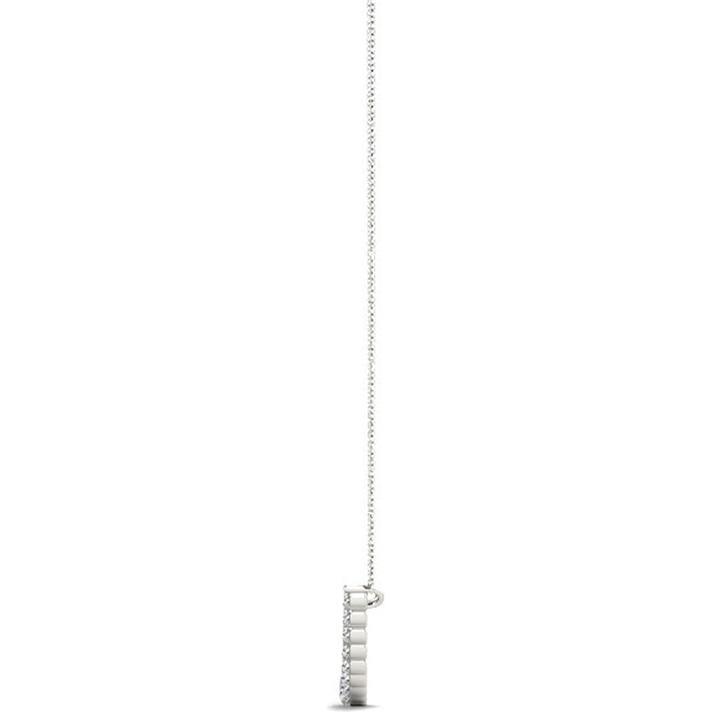 14K White Gold 1.5 Carat Lab Diamond Fashion Pendant by Robinson's Jewelers