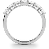 14K White Gold 1.50 Carat Lab Diamond 7 Stone Oval Ring - Size 7 by Robinson's Jewelers