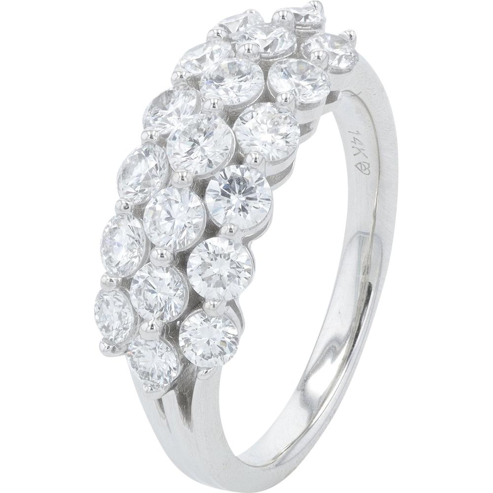 14K White Gold 1.50 Carats Lab Grown Diamond Band