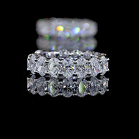 14K White Gold 1.54 Carats Total Weight Oval Cut Diamond Huggie Earrings - Lab Grown E-F VS1 Prong Set Hoops - Covaloro Fine Jewelry