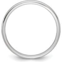 14K White Gold 1.5mm Domed Comfort Fit Wedding Band by 0