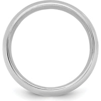 14K White Gold 1.5mm Standard Comfort Fit Band with Polished Finish and Rhodium Plating - Size 12 by 0