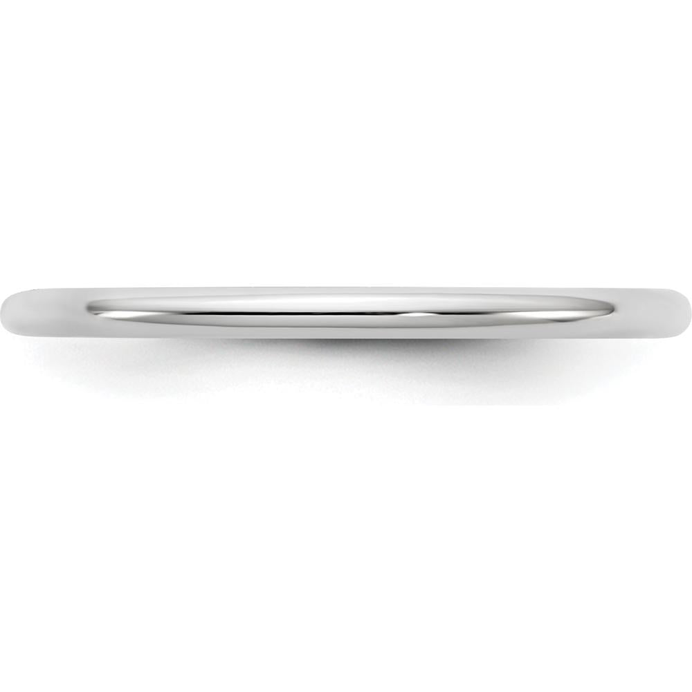 14K White Gold 1.5mm Standard Comfort Fit Wedding Band - Polished Finish by 0
