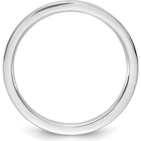 14K White Gold 1.5mm Standard Flat Comfort Fit Wedding Band by Luciano & Cie