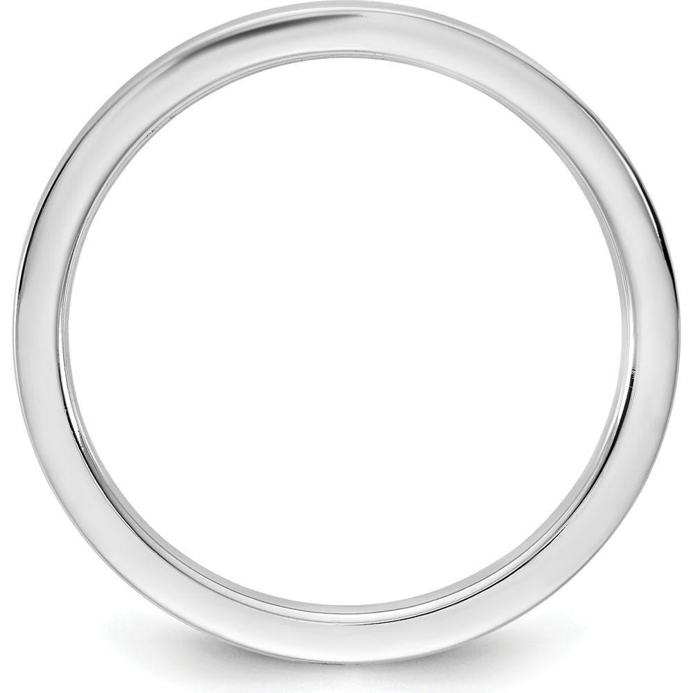 14K White Gold 1.5mm Standard Flat Comfort Fit Wedding Band by Luciano & Cie