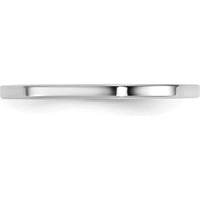 14K White Gold 1.5mm Standard Flat Comfort Fit Wedding Band by Luciano & Cie