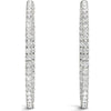 14K White Gold 1.76 Carat Lab Diamond Hoop Earrings by Robinson's Jewelers