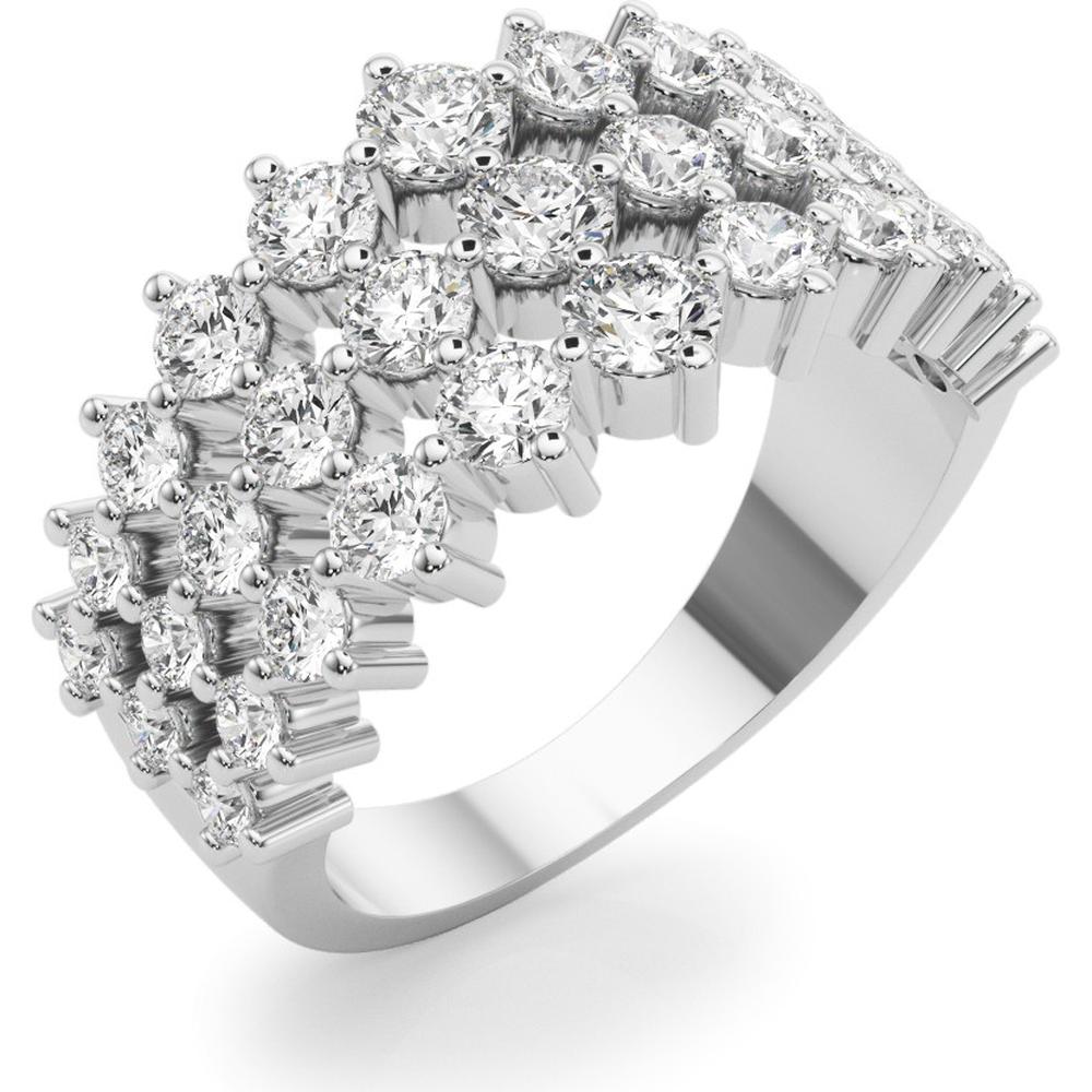 14K White Gold 1.875 Carats Lab Diamond Fashion Ring - Size 7 by Robinson's Jewelers