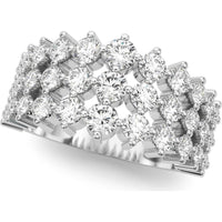 14K White Gold 1.875 Carats Lab Diamond Fashion Ring - Size 7 by Robinson's Jewelers