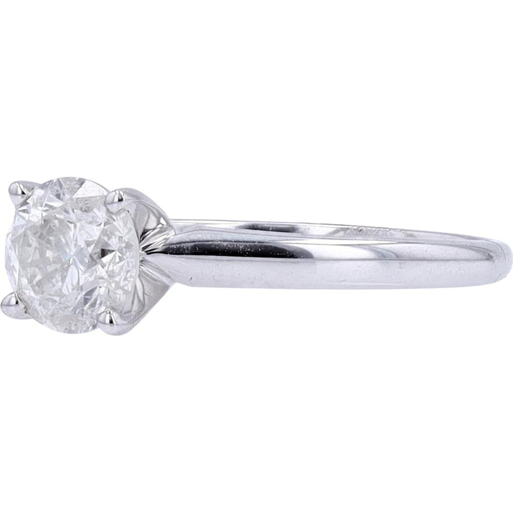 14K White Gold 1 Carat Diamond Solitaire Engagement Ring