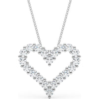 14K White Gold 1 Carat Lab Diamond Solitaire Necklace by Robinson's Jewelers