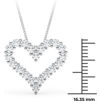 14K White Gold 1 Carat Lab Diamond Solitaire Necklace by Robinson's Jewelers