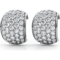 14K White Gold 1 Carat Total Weight Lab Diamond Fashion Earrings by Robinson's Jewelers