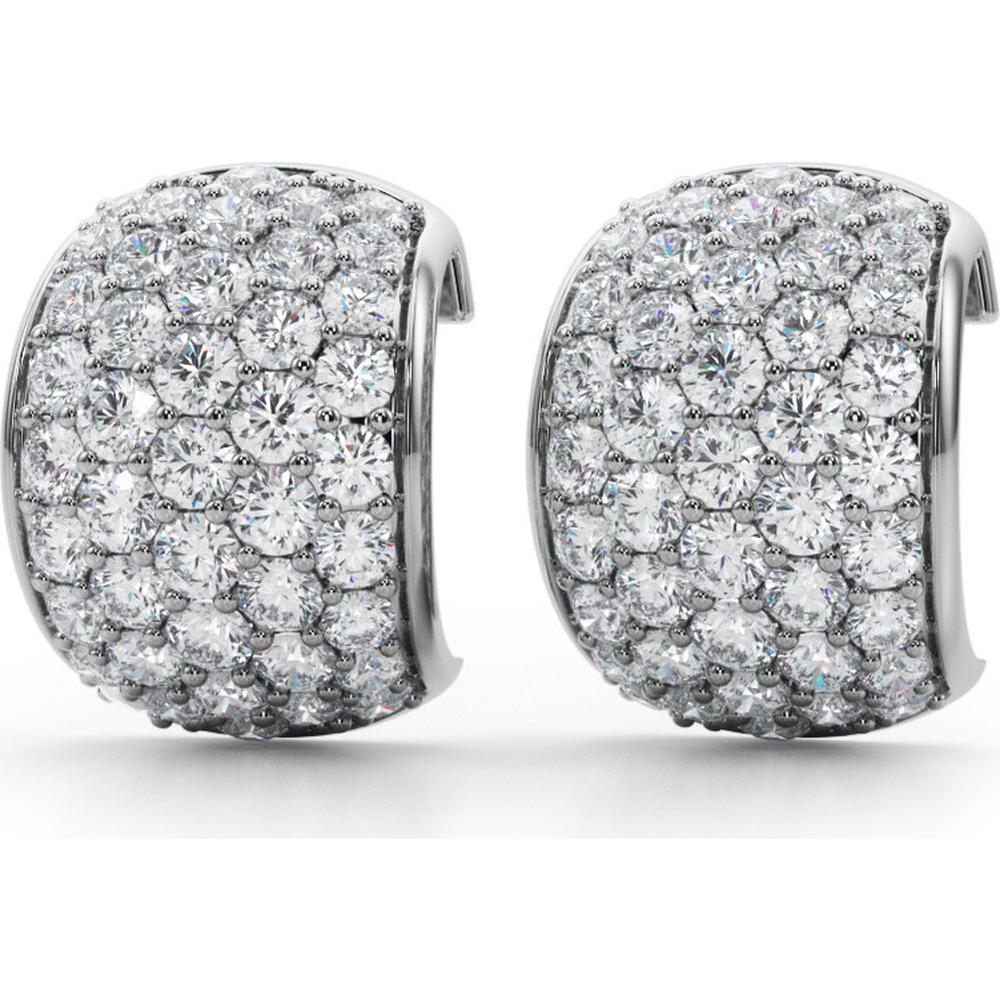 14K White Gold 1 Carat Total Weight Lab Diamond Fashion Earrings by Robinson's Jewelers