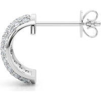 14K White Gold 1 Carat Total Weight Lab Diamond Fashion Earrings by Robinson's Jewelers