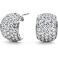 14K White Gold 1 Carat Total Weight Lab Diamond Fashion Earrings by Robinson's Jewelers